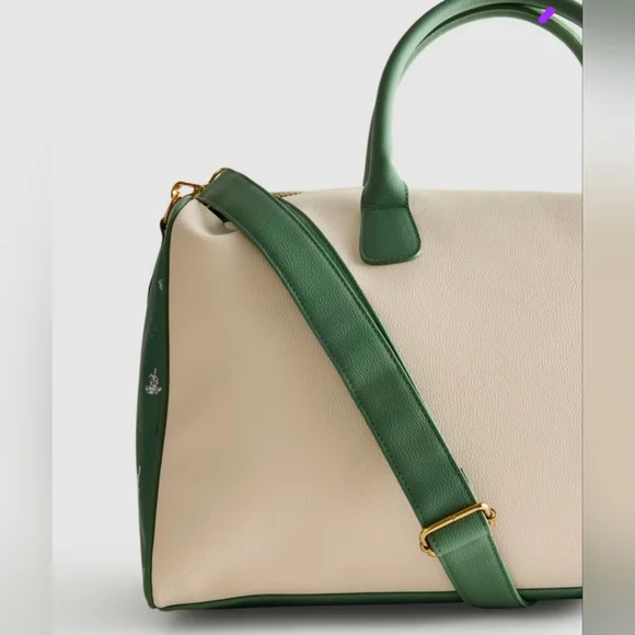 Disney Bambi Cream and Green Travel Faux Leather Weekender, Primark LAST ONE - Picture 3 of 5